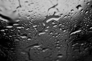 rain on glass